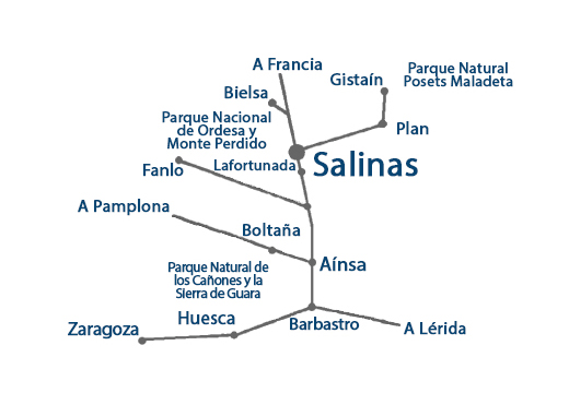 Location d'appartements, tourisme rural - Salinas de Sin -- Appartements Casa Borja --  Situation